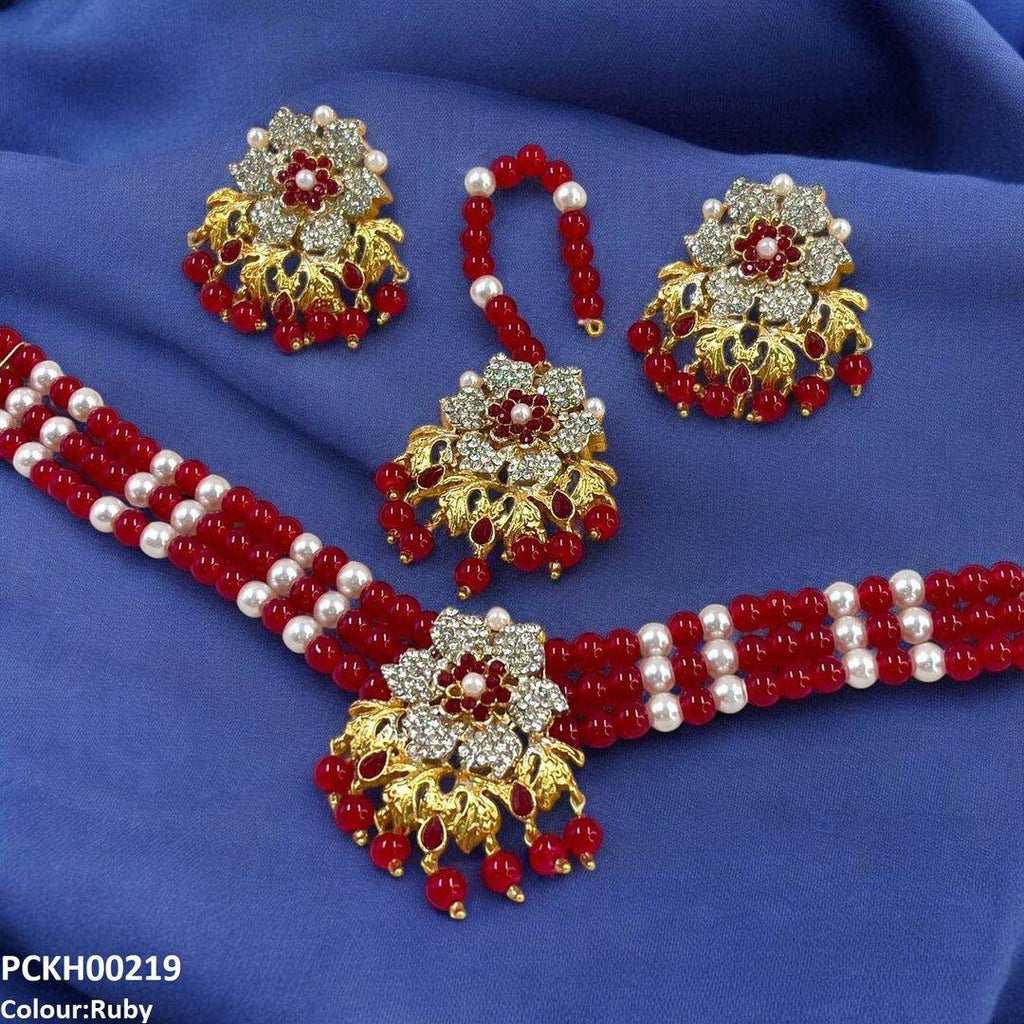 Flower Neck Choker Set