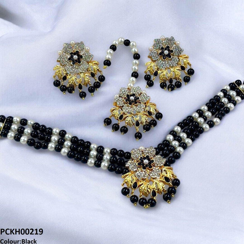 Flower Neck Choker Set