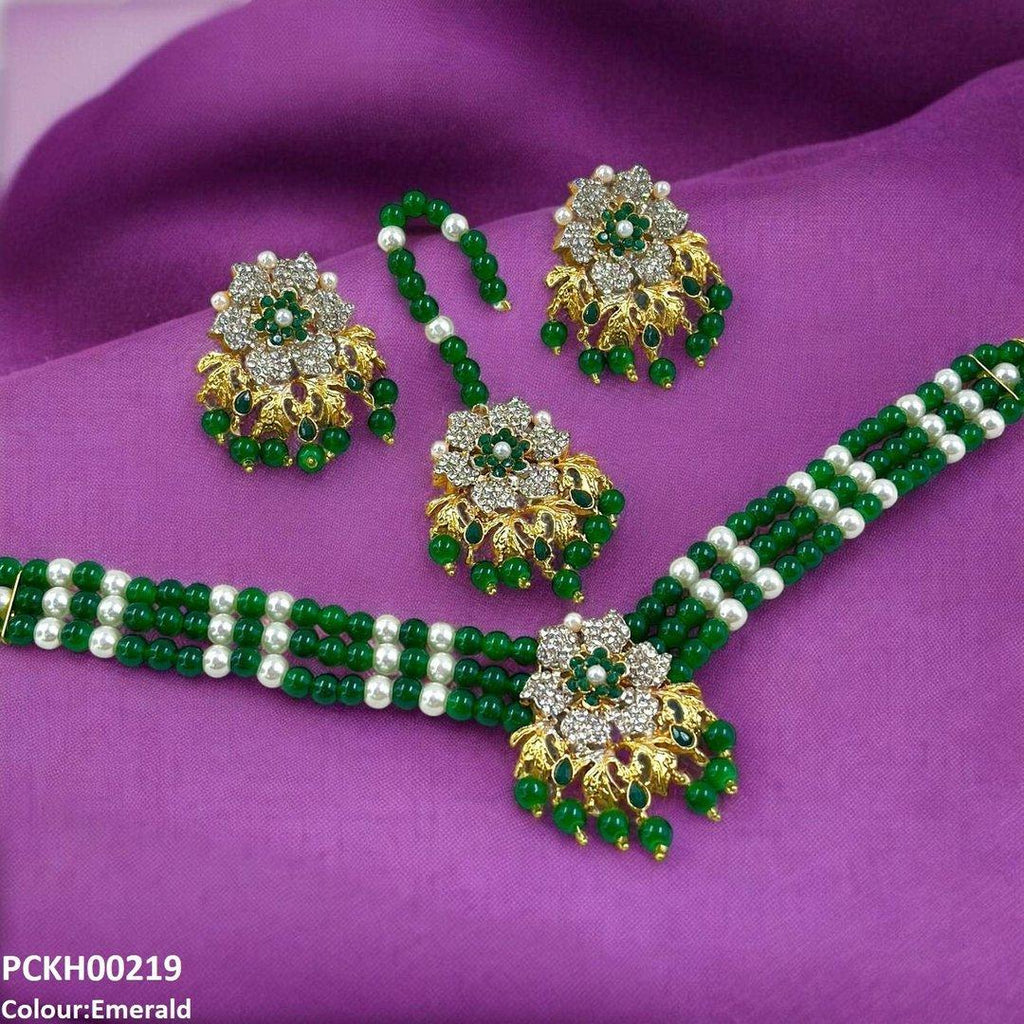 Flower Neck Choker Set