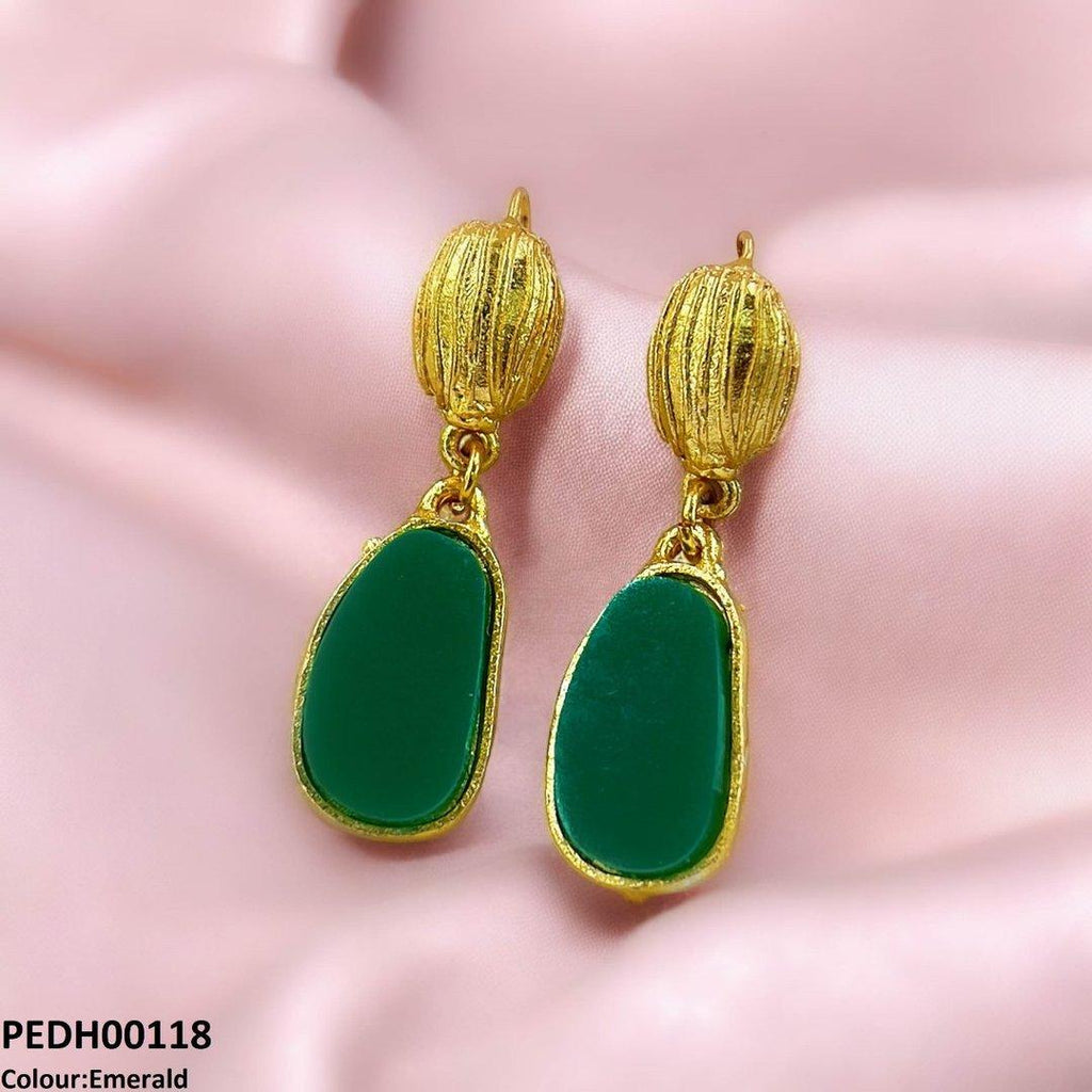 Oval Drop Earring