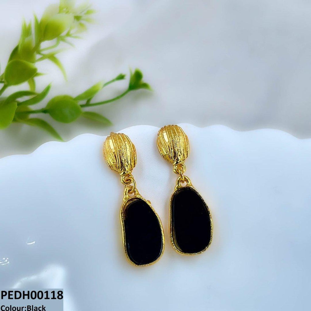 Oval Drop Earring