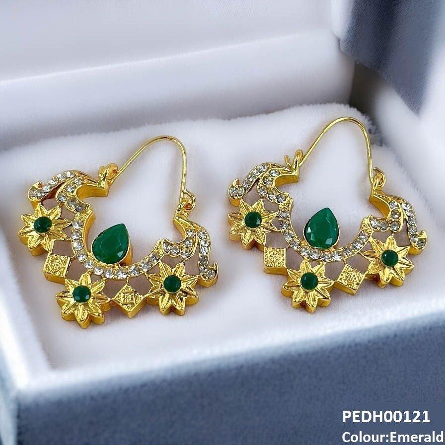 Flower Square Drop Earrings