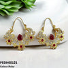 Flower Square Drop Earrings