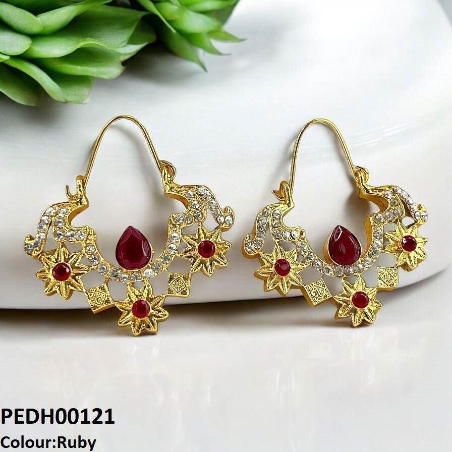 Flower Square Drop Earrings