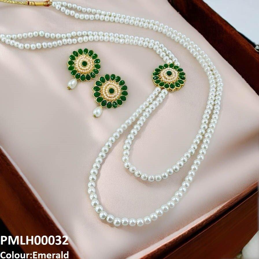 Tear Flower Pearl Mala Set