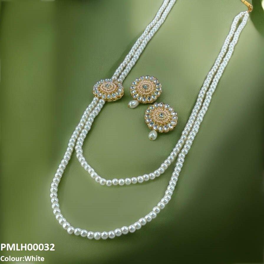 Tear Flower Pearl Mala Set