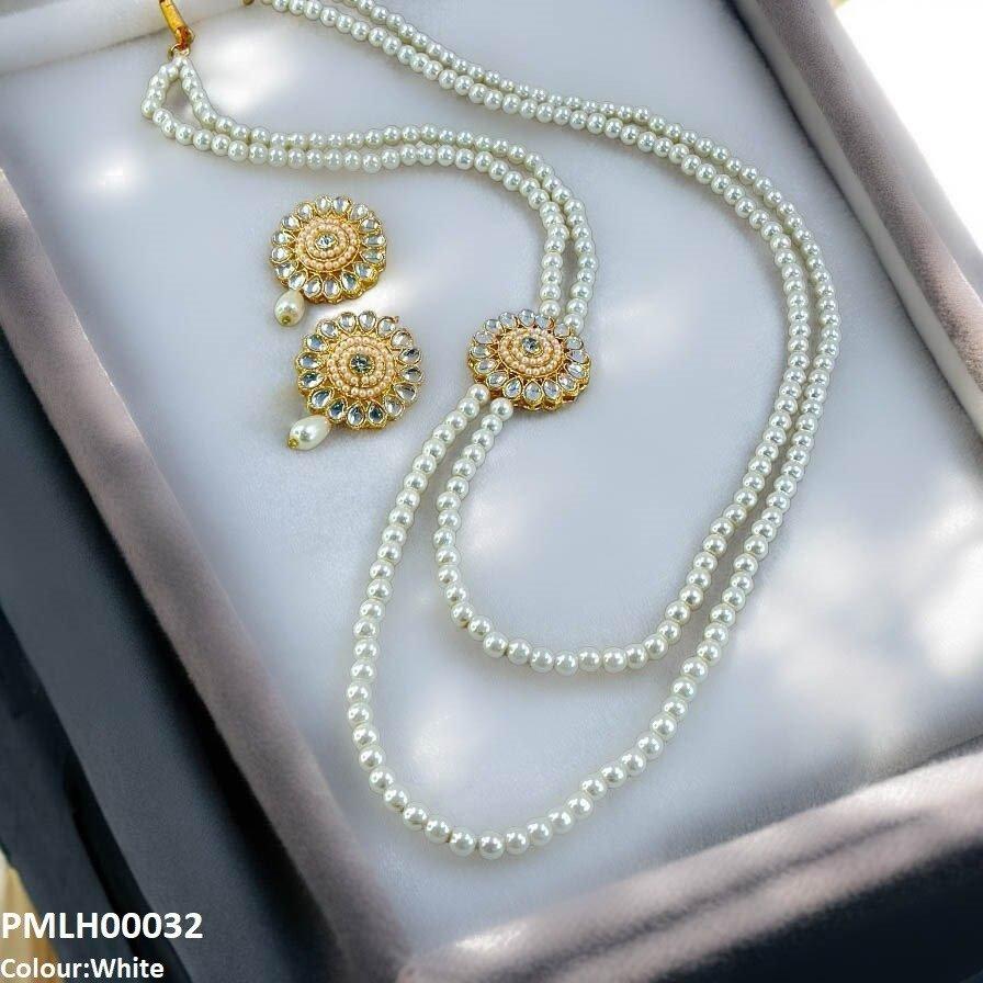 Tear Flower Pearl Mala Set
