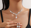 Tear/Flower Necklace Set