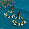 Tear Round Drop Earrings