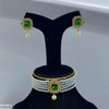 Square Pearl Drop Choker Set