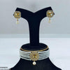 Square Pearl Drop Choker Set