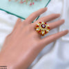 Tear/Round Flower Ring Adjustable Ring