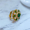 Tear/Round Flower Ring Adjustable Ring