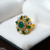 Tear/Round Flower Ring Adjustable Ring