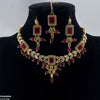 Rectangle/Tear Necklace Set
