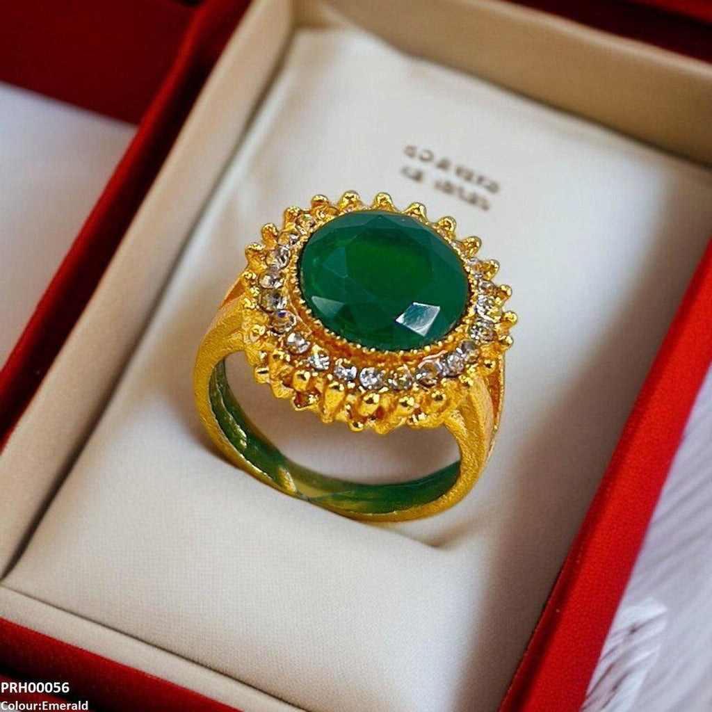 Round Sunburst Ring