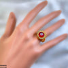 Round Sunburst Ring