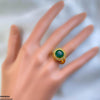 Round Sunburst Ring