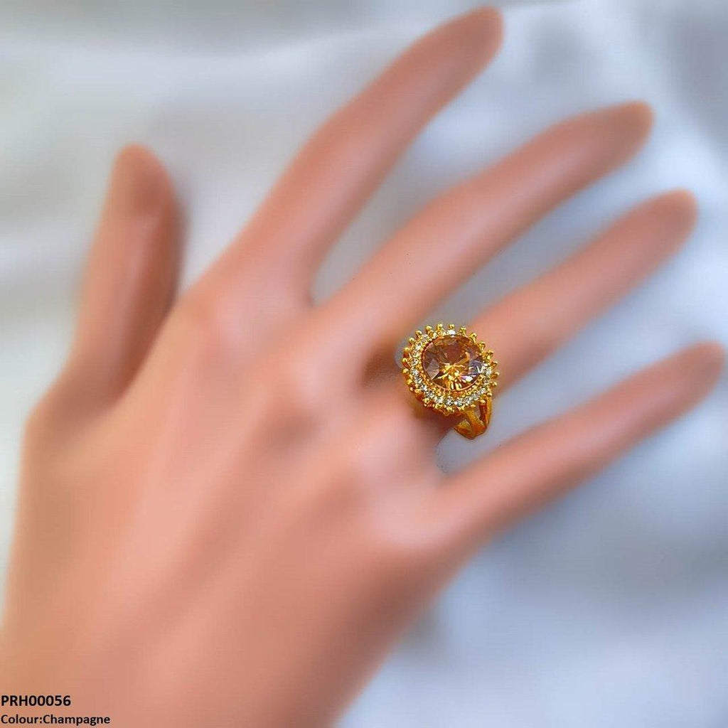 Round Sunburst Ring