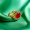 Round Sunburst Ring