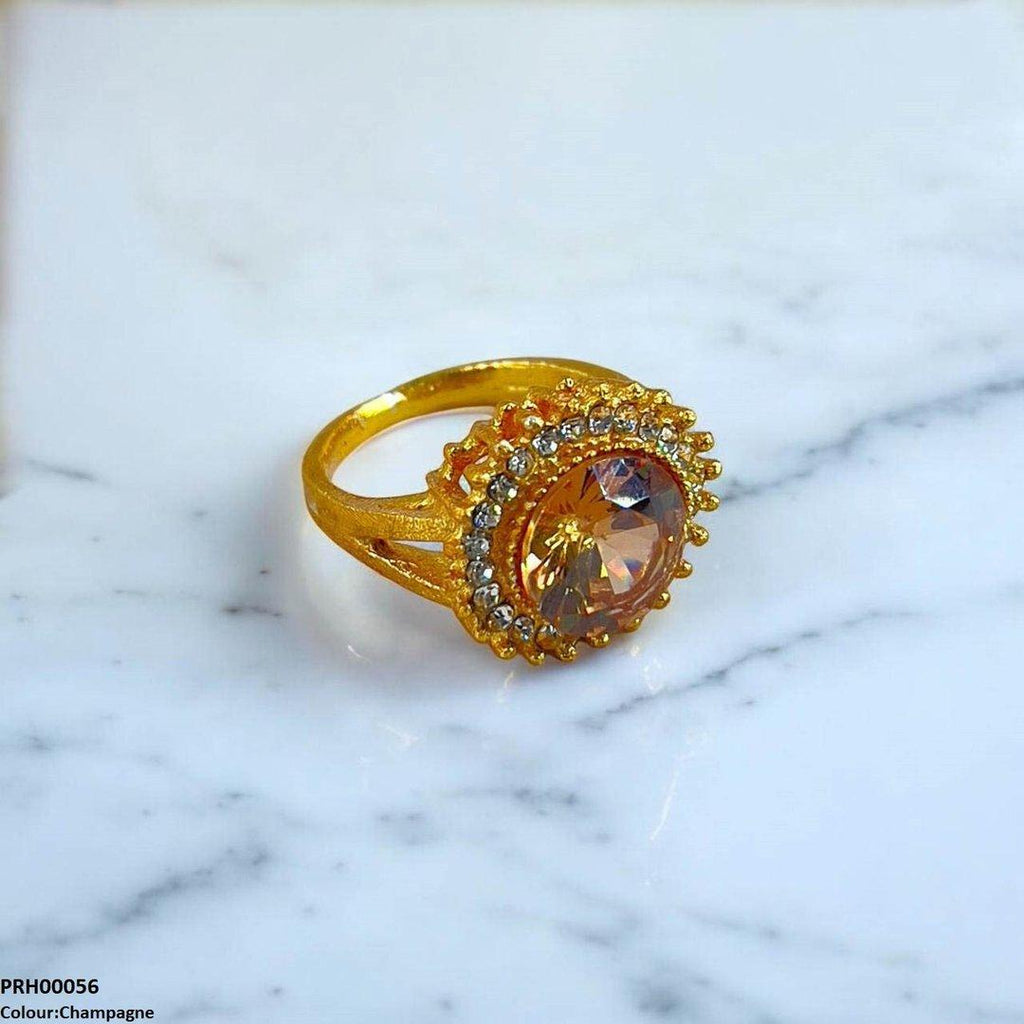Round Sunburst Ring