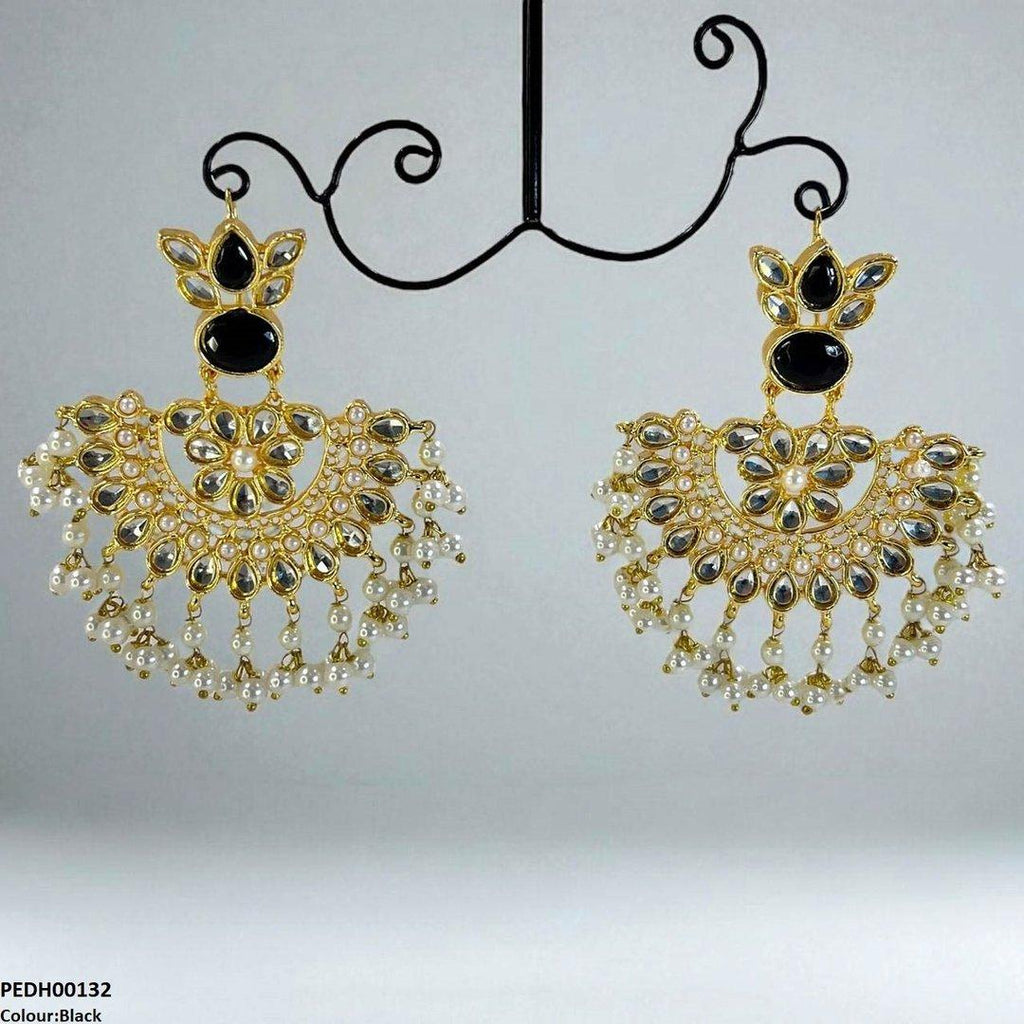 Oval/Tear Pearl Drop Earrings