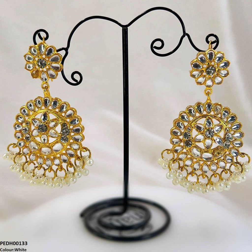 Moon/Star Pearl Drop Earrings