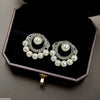 Round Pearl Drop Earrings
