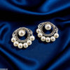 Round Pearl Drop Earrings