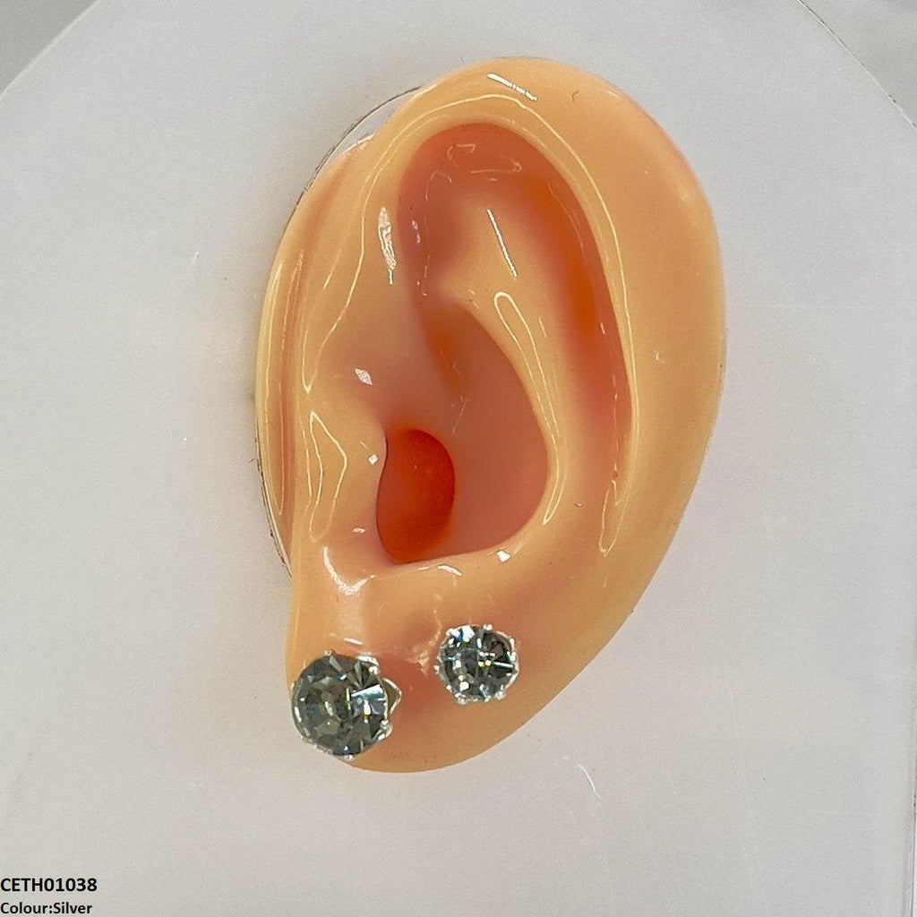 Round Stud 2 Tops Pair