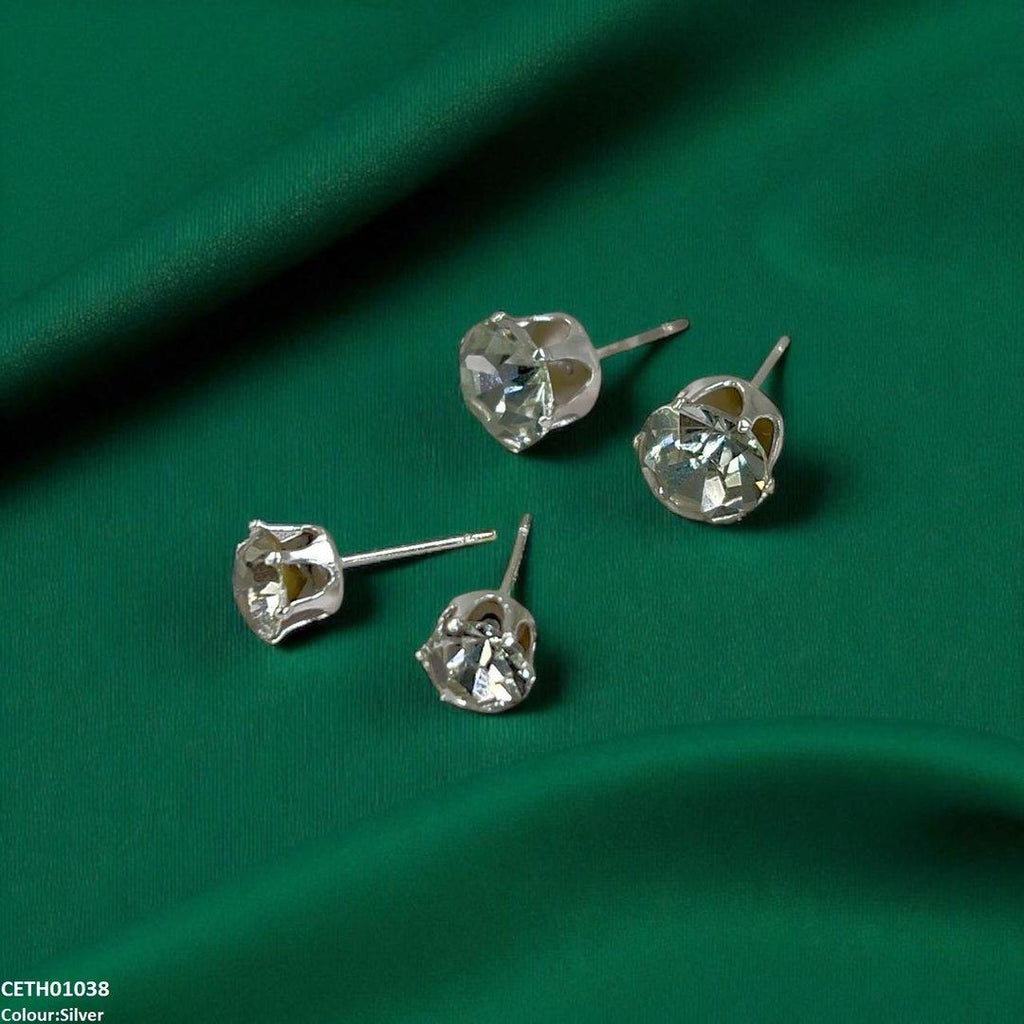 Round Stud 2 Tops Pair