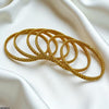 Double Rope Twist Bangles 6 Pcs Set