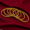 Double Rope Twist Bangles 6 Pcs Set