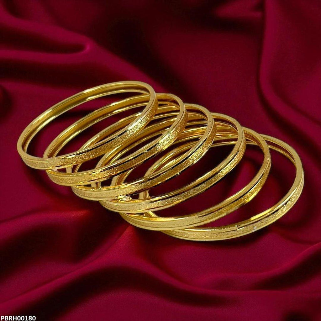Plain Bangles 6 Pcs Set