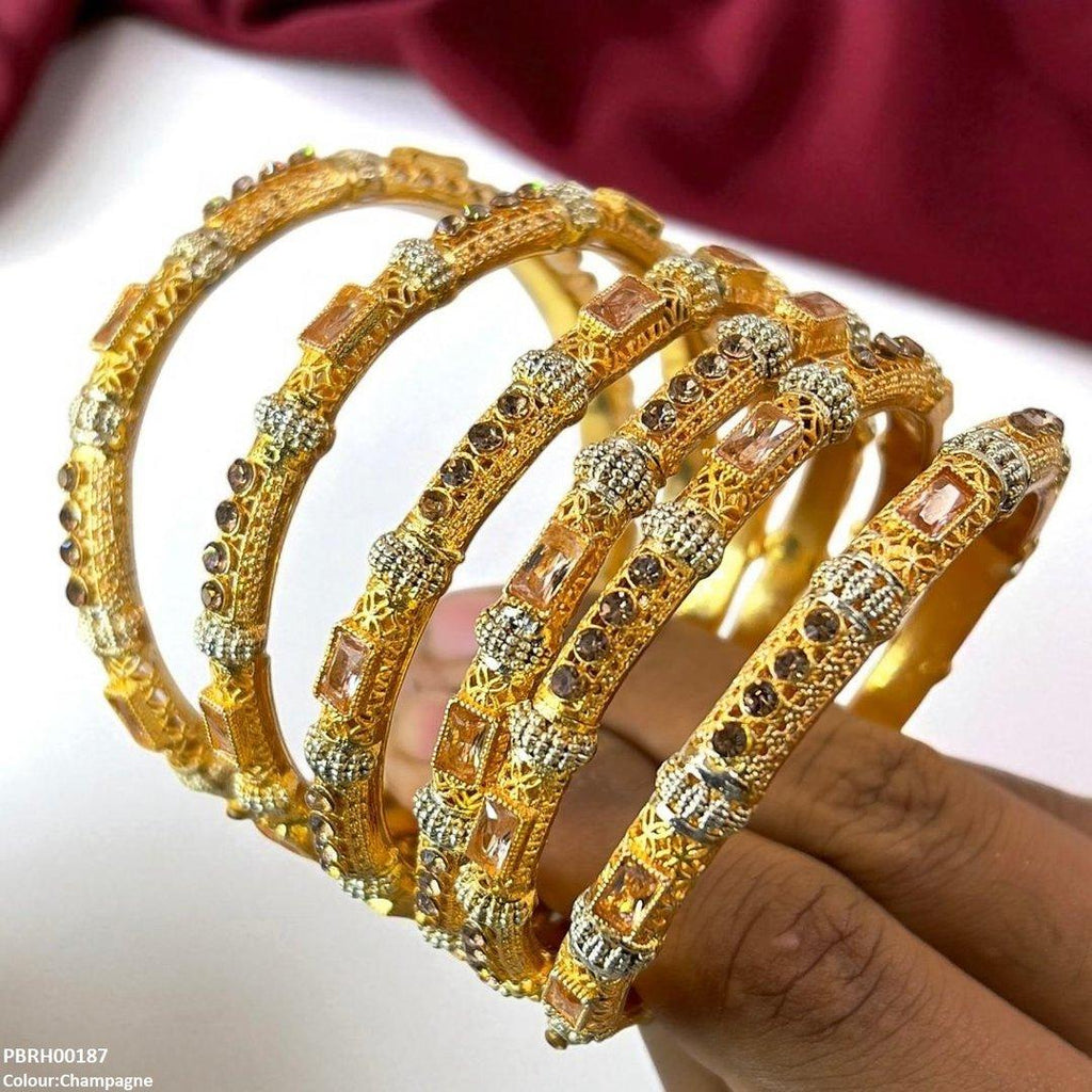 Rectangle/Round Bangles 6 Pcs Set