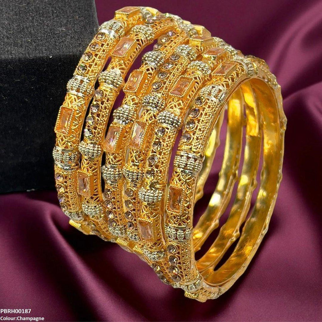 Rectangle/Round Bangles 6 Pcs Set