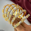 Flower/Leaf Bangles 6 Pcs Set