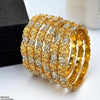 Flower/Leaf Bangles 6 Pcs Set