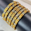Flower/Leaf Bangles 6 Pcs Set
