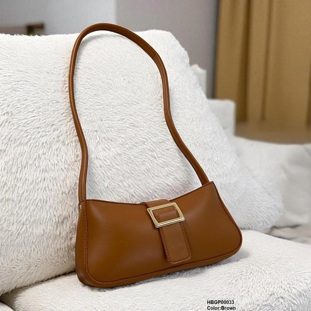 Midnight Buckle Armpit Ladies Hand Bag