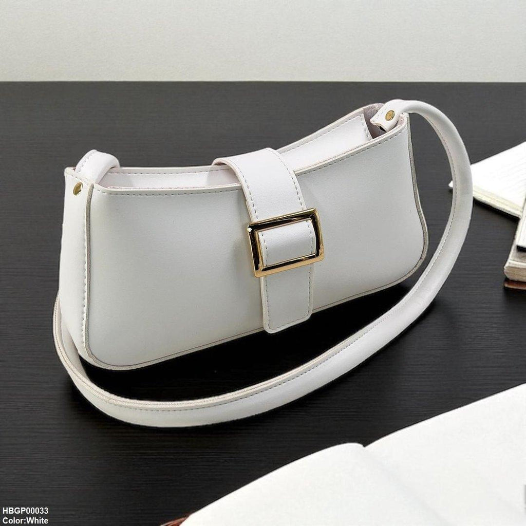 Midnight Buckle Armpit Ladies Hand Bag