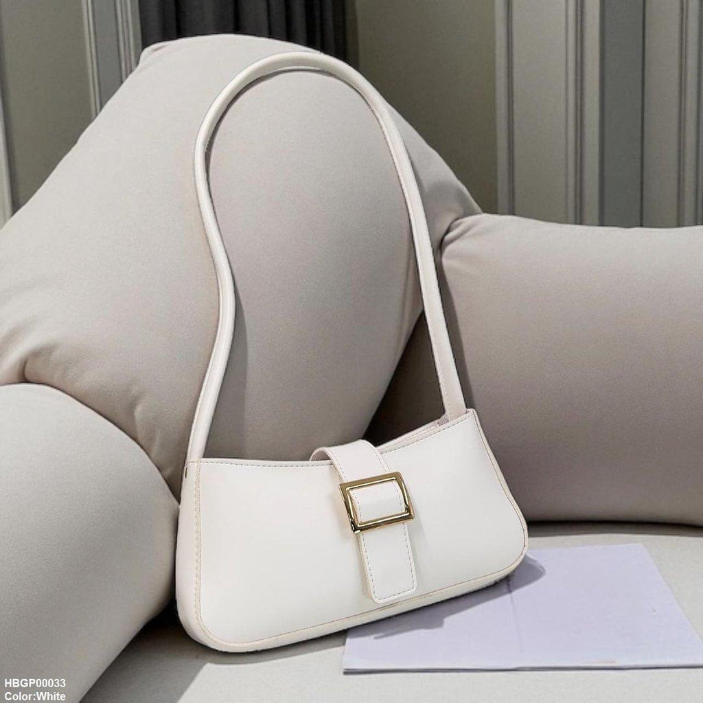 Midnight Buckle Armpit Ladies Hand Bag