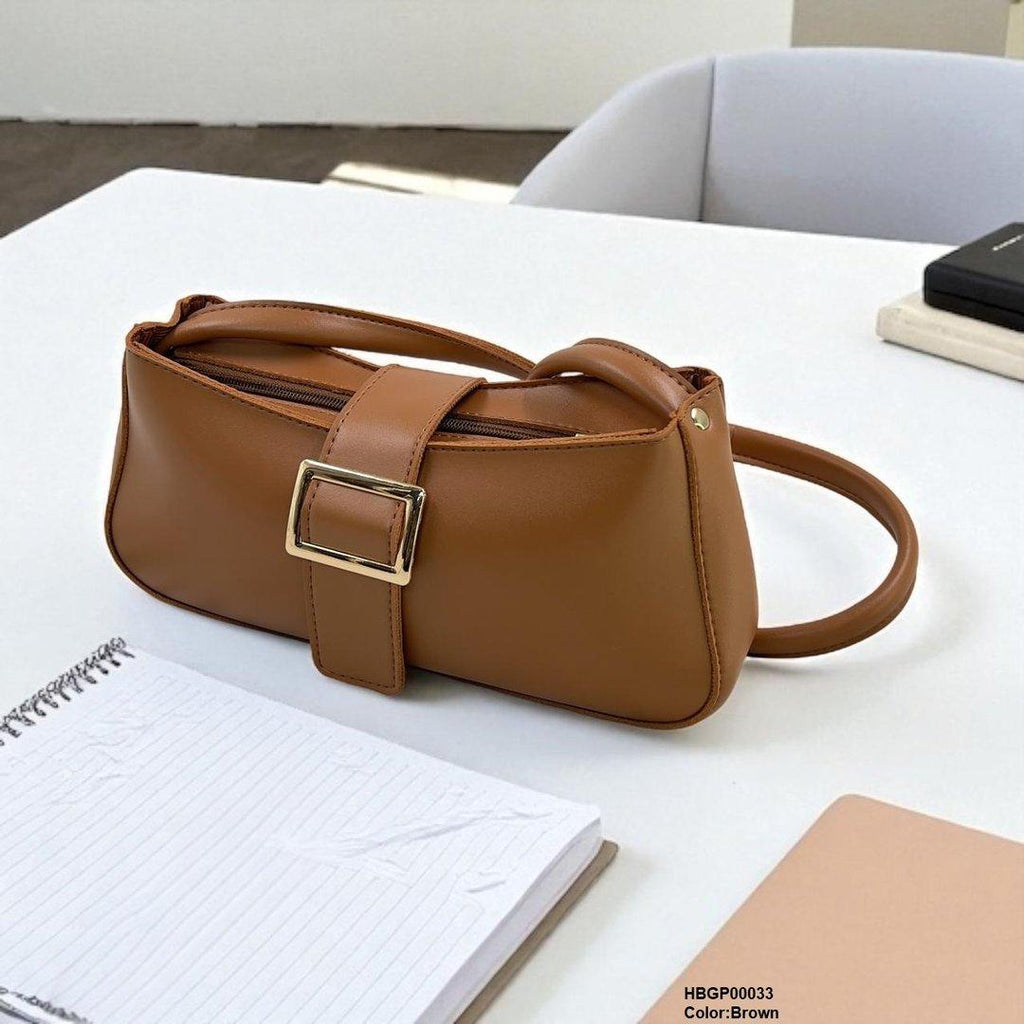 Midnight Buckle Armpit Ladies Hand Bag