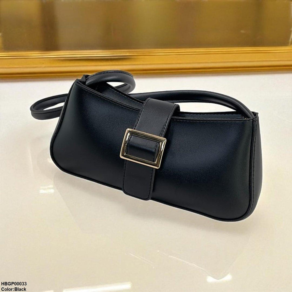 Midnight Buckle Armpit Ladies Hand Bag
