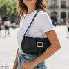 Midnight Buckle Armpit Ladies Hand Bag