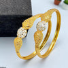 Round Flower Bangles 2 Pcs Set