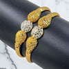 Round Flower Bangles 2 Pcs Set