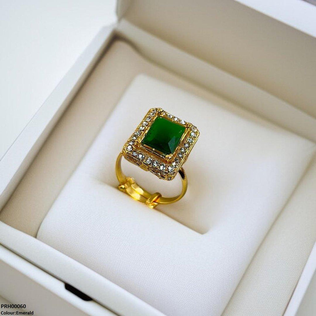 Square Stone Ring Adjustable