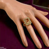 Square Stone Ring Adjustable