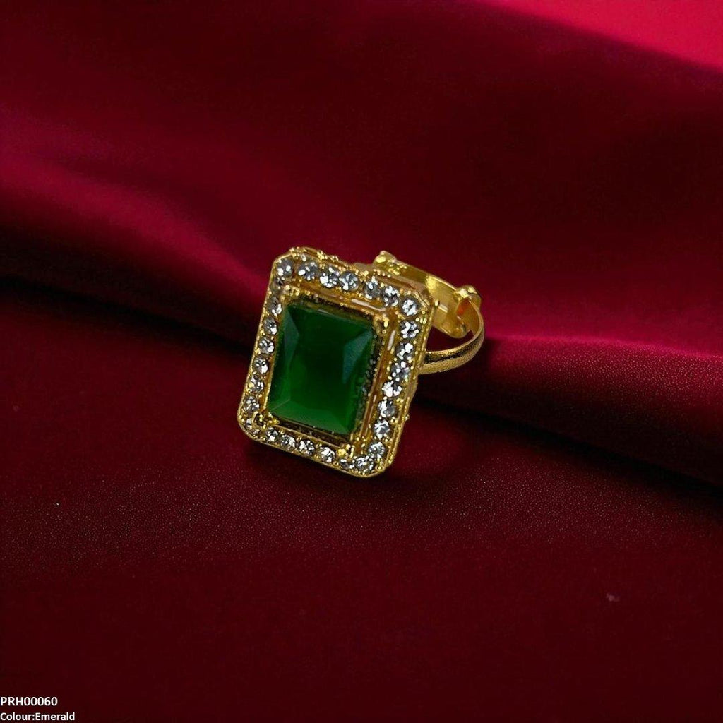 Square Stone Ring Adjustable